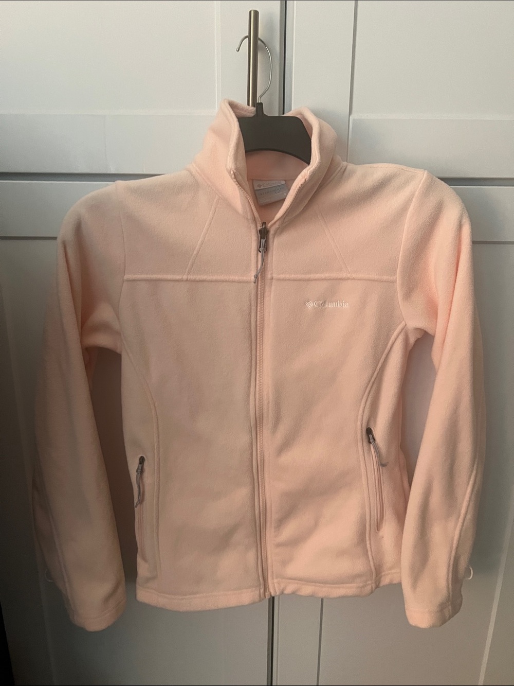 Columbia Girls Pale Pink Full-Zip Fleece Jacket